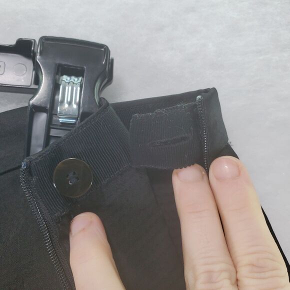 8 32x30 Theory Hammered Viscose PJ Pants Womens Black Rayon Wide Leg Career Work - Picture 8 of 10